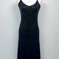 Midnight Fern Silk Dress