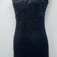 Midnight Fern Silk Dress