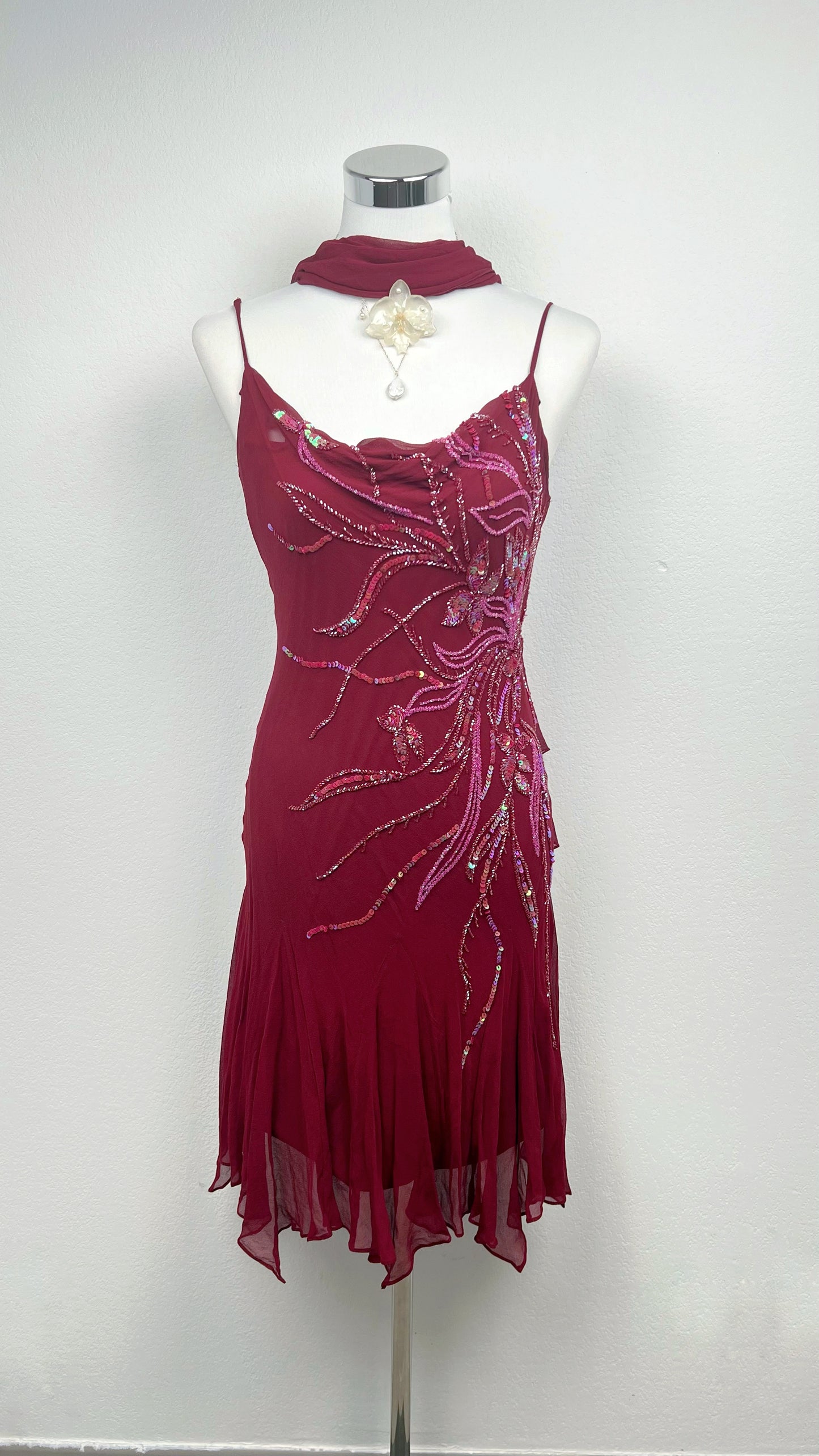 Crimson Butterfly Dress