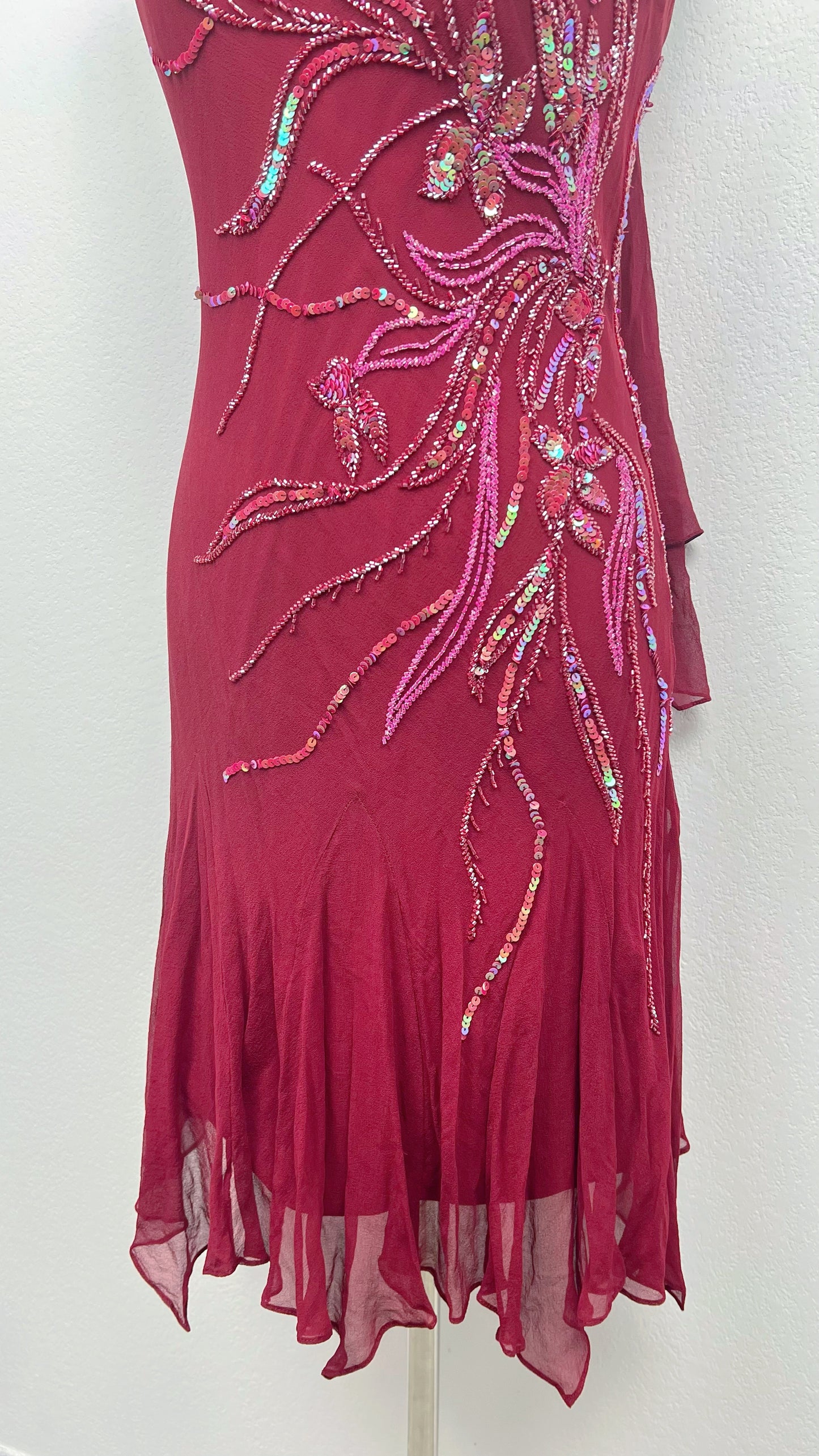 Crimson Butterfly Dress