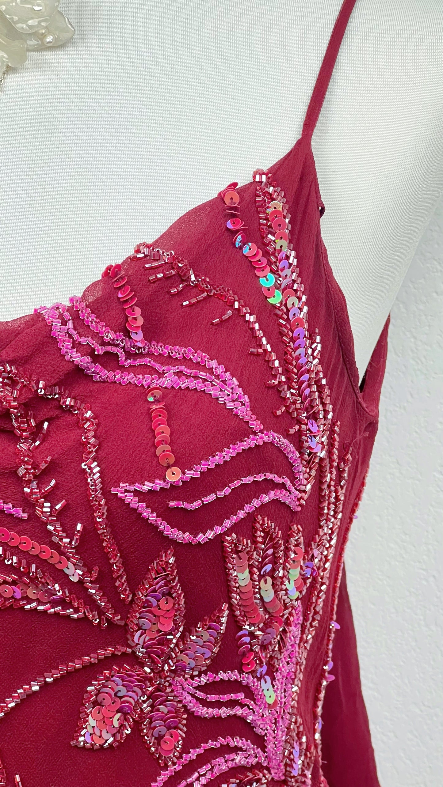 Crimson Butterfly Dress