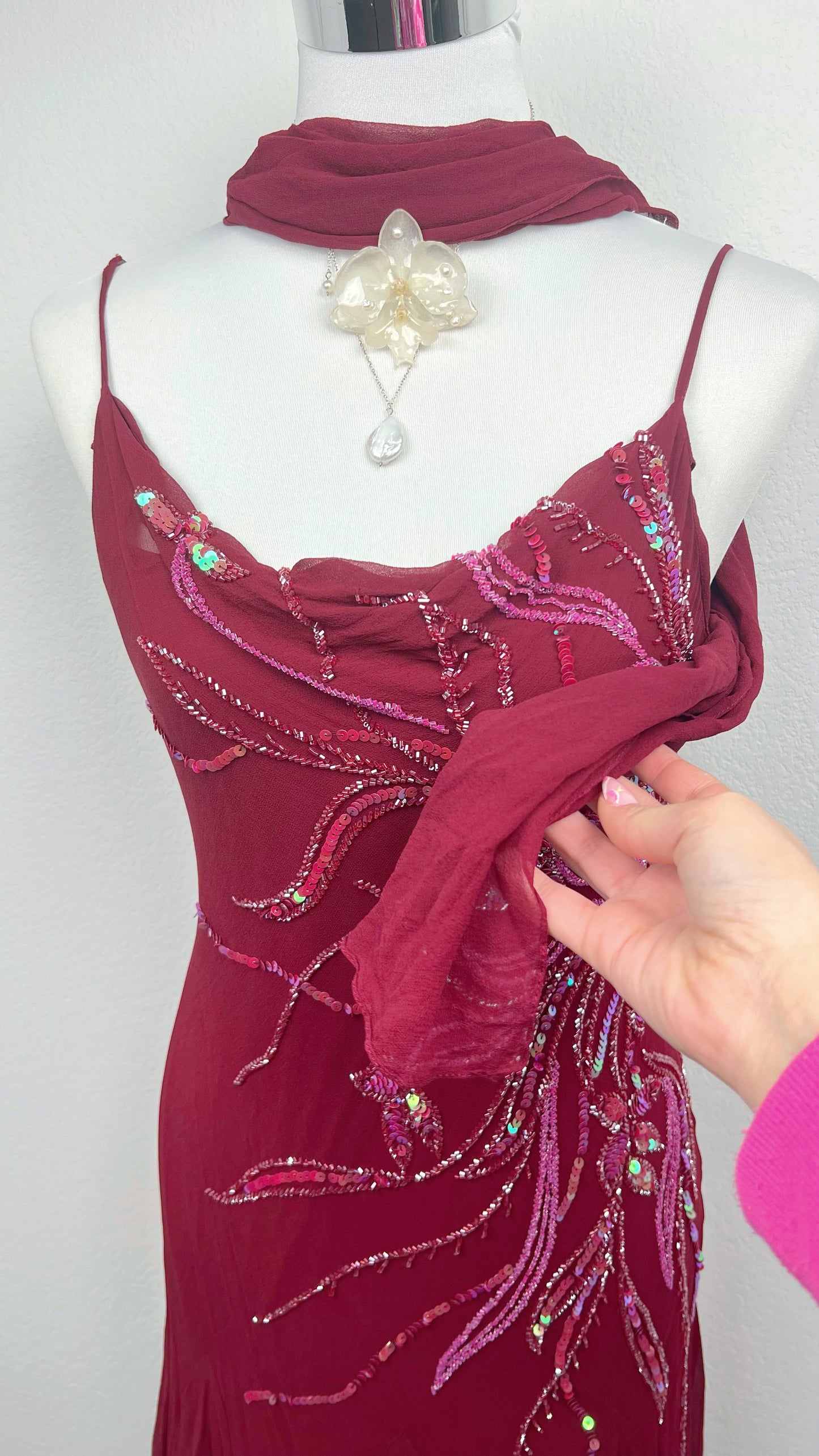 Crimson Butterfly Dress