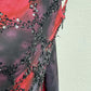 Crimson Noir Beaded Gown
