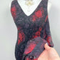 Crimson Noir Beaded Gown
