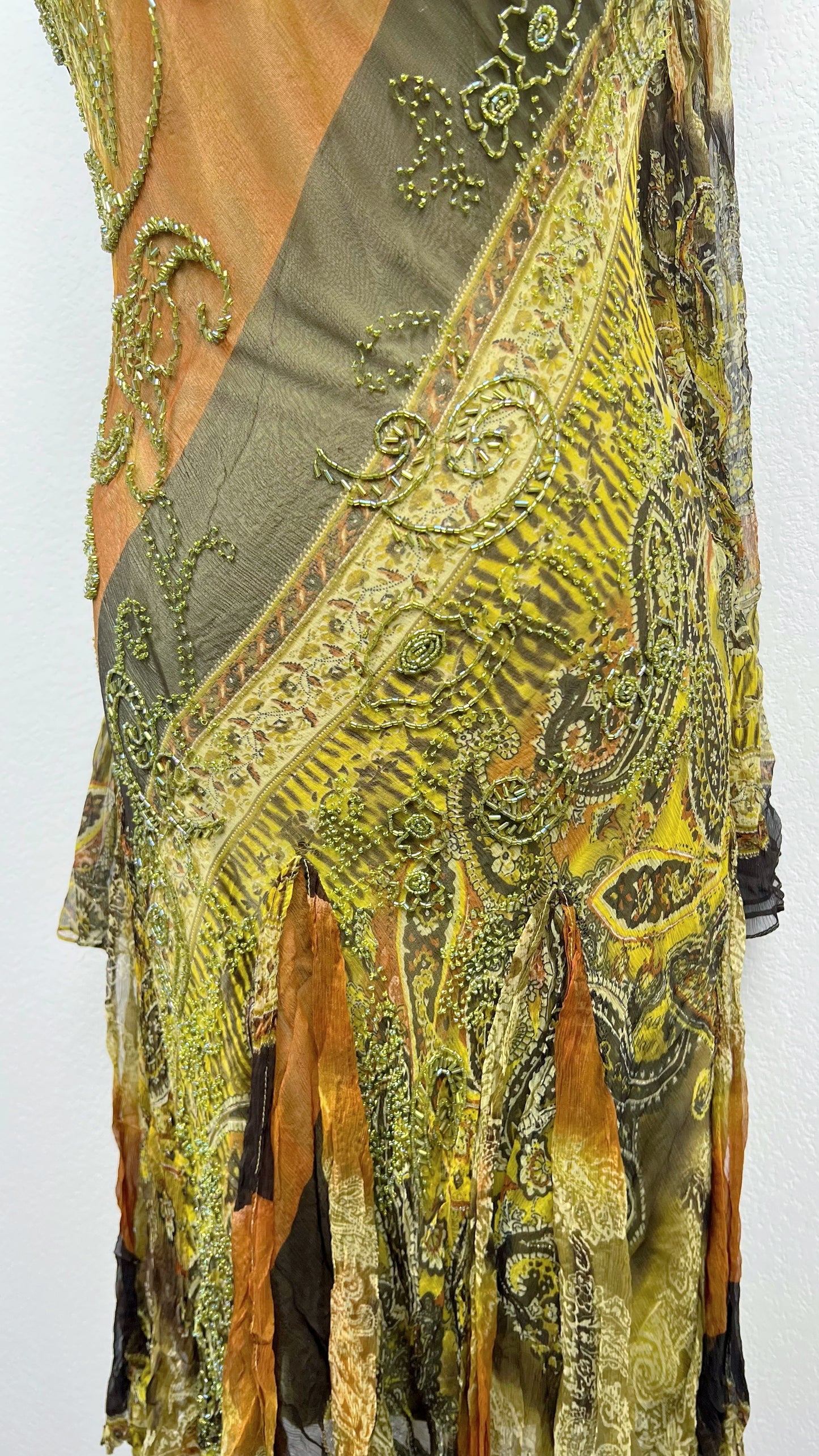Golden Earth Silk Dress