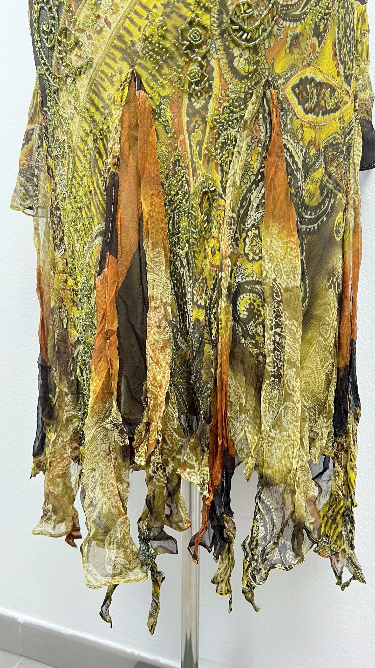 Golden Earth Silk Dress
