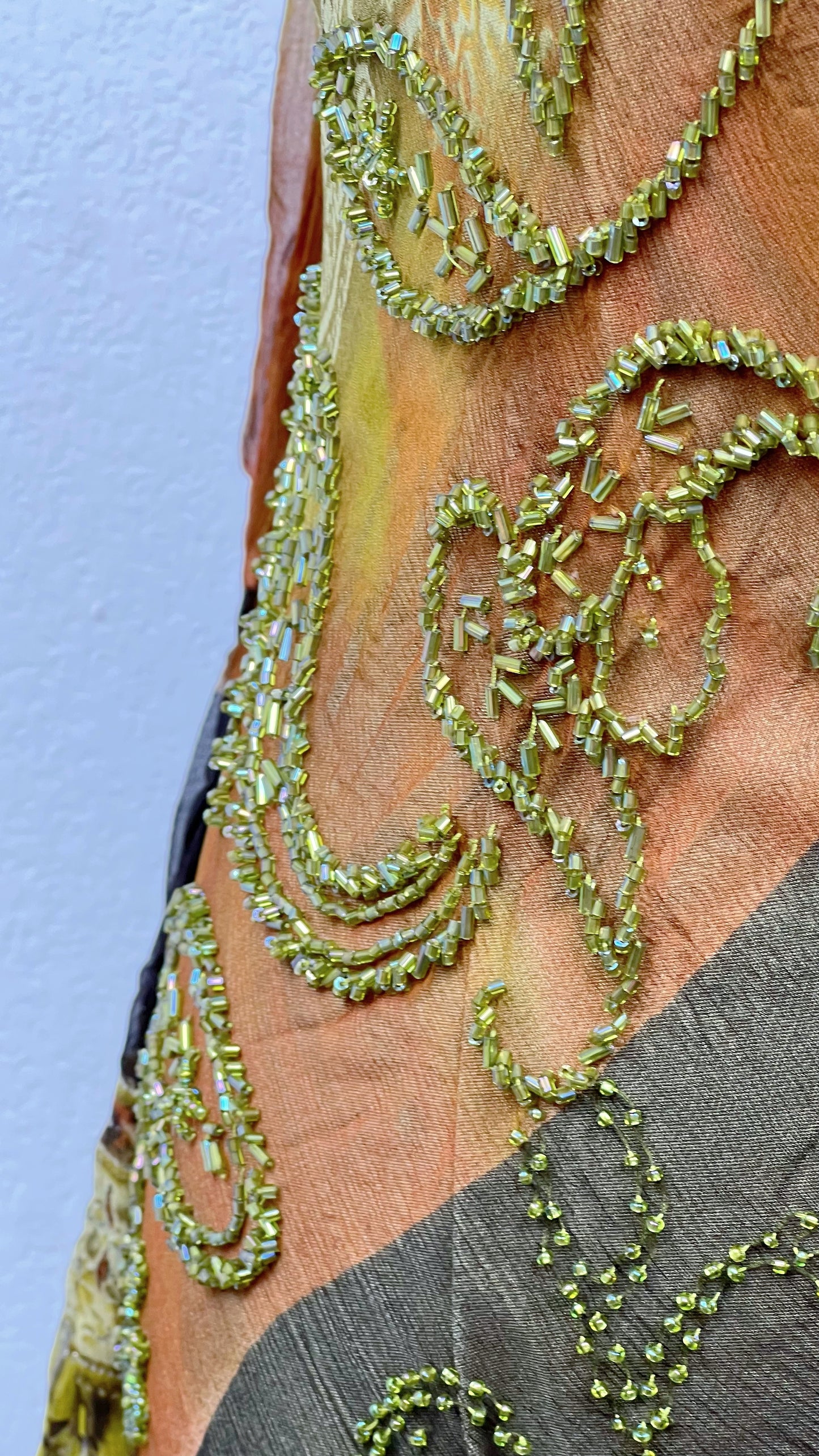 Golden Earth Silk Dress