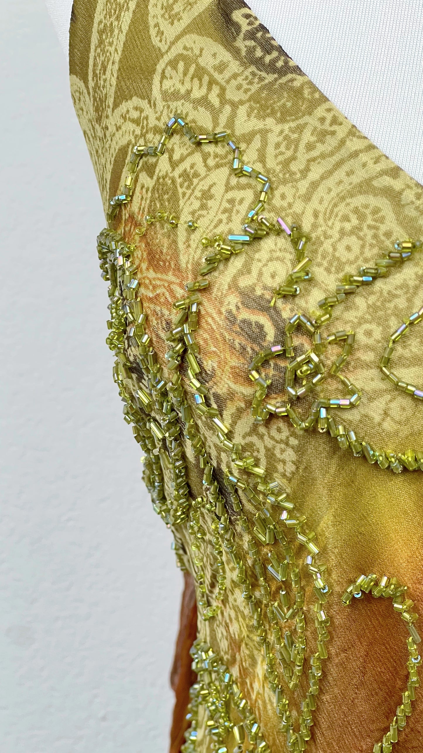 Golden Earth Silk Dress