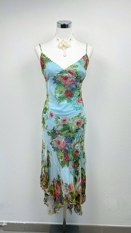 Derhy Blue Garden Dress