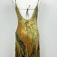Golden Earth Silk Dress