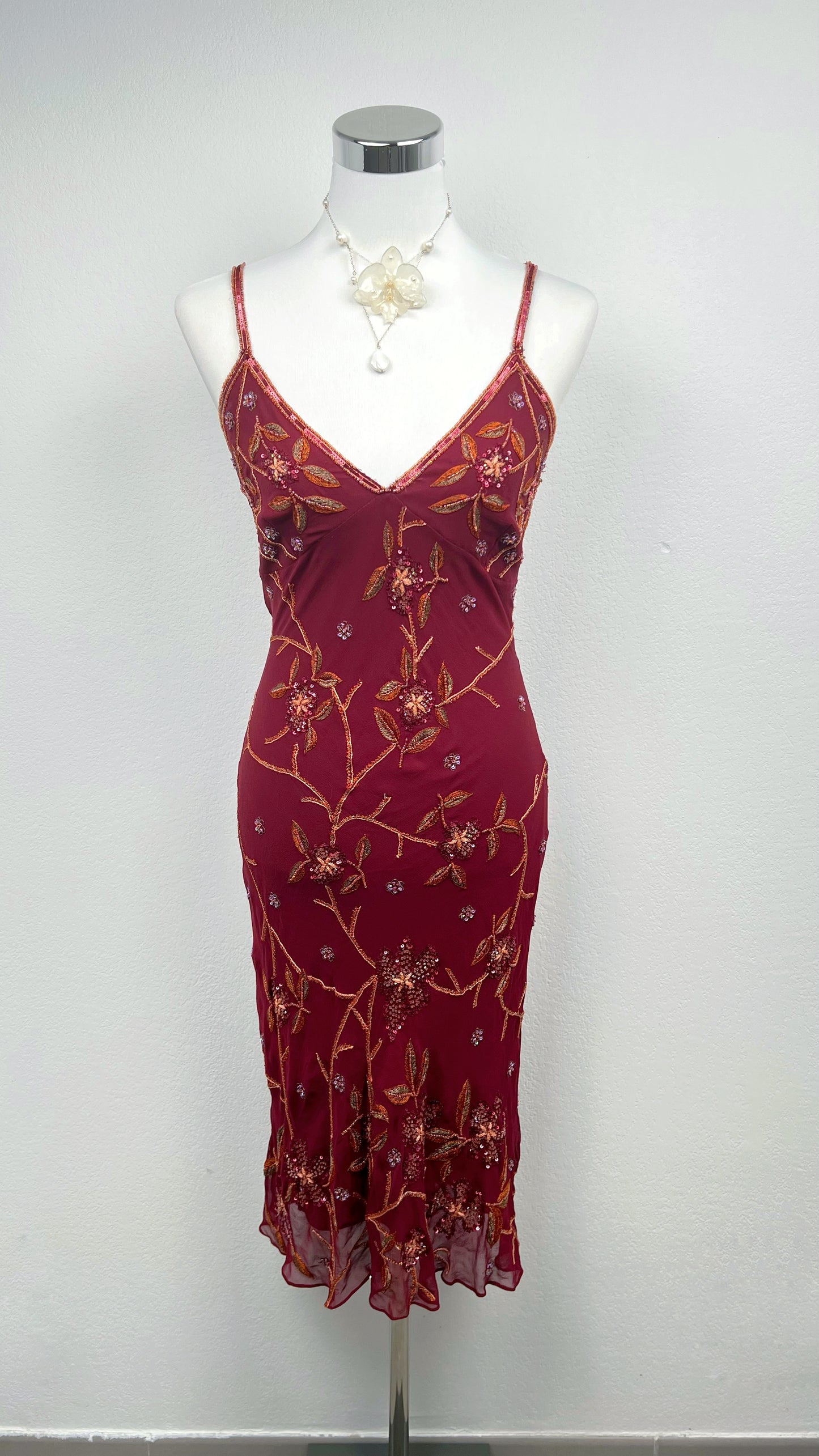 Crimson Bloom Dress
