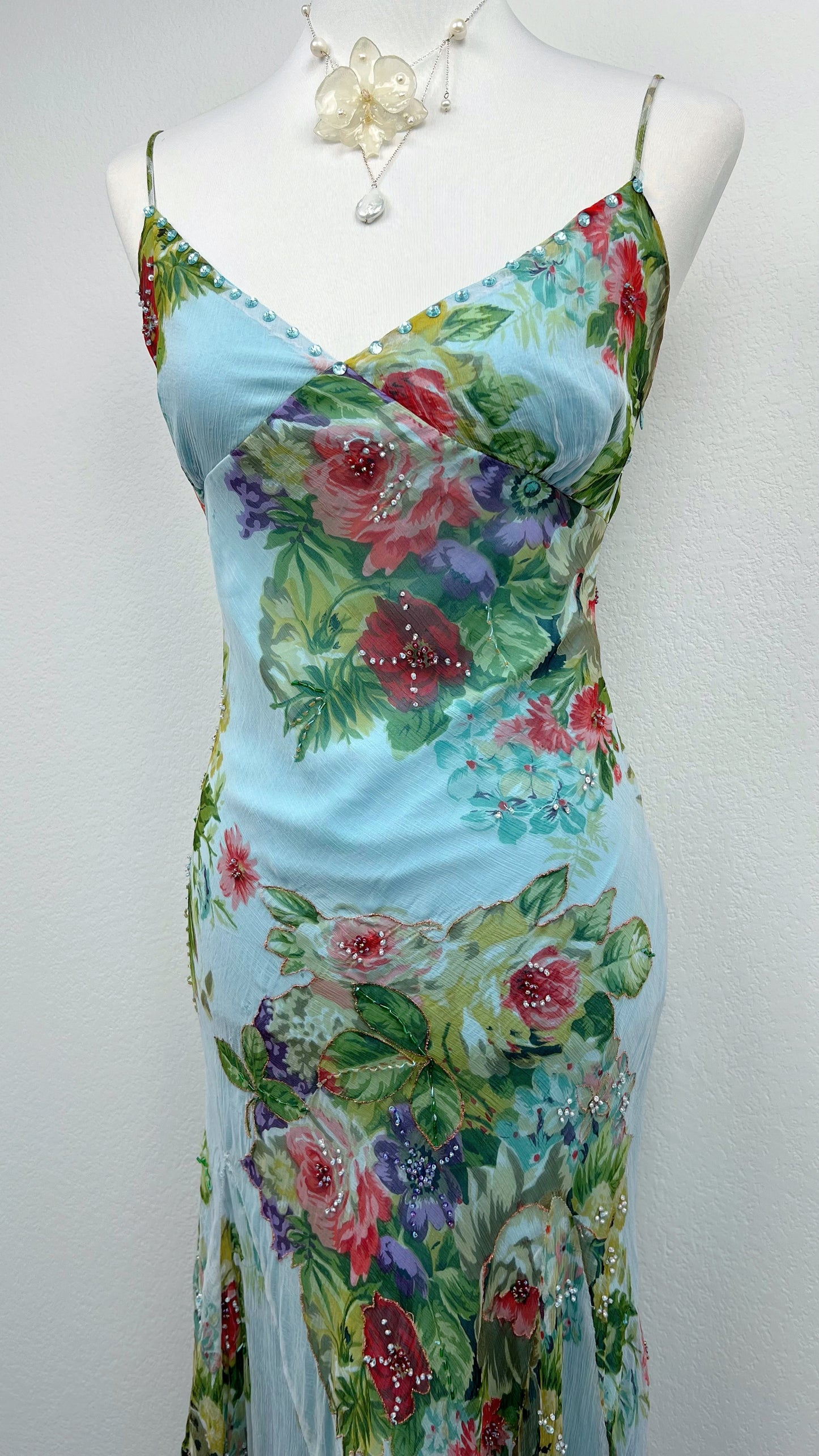 Derhy Blue Garden Dress