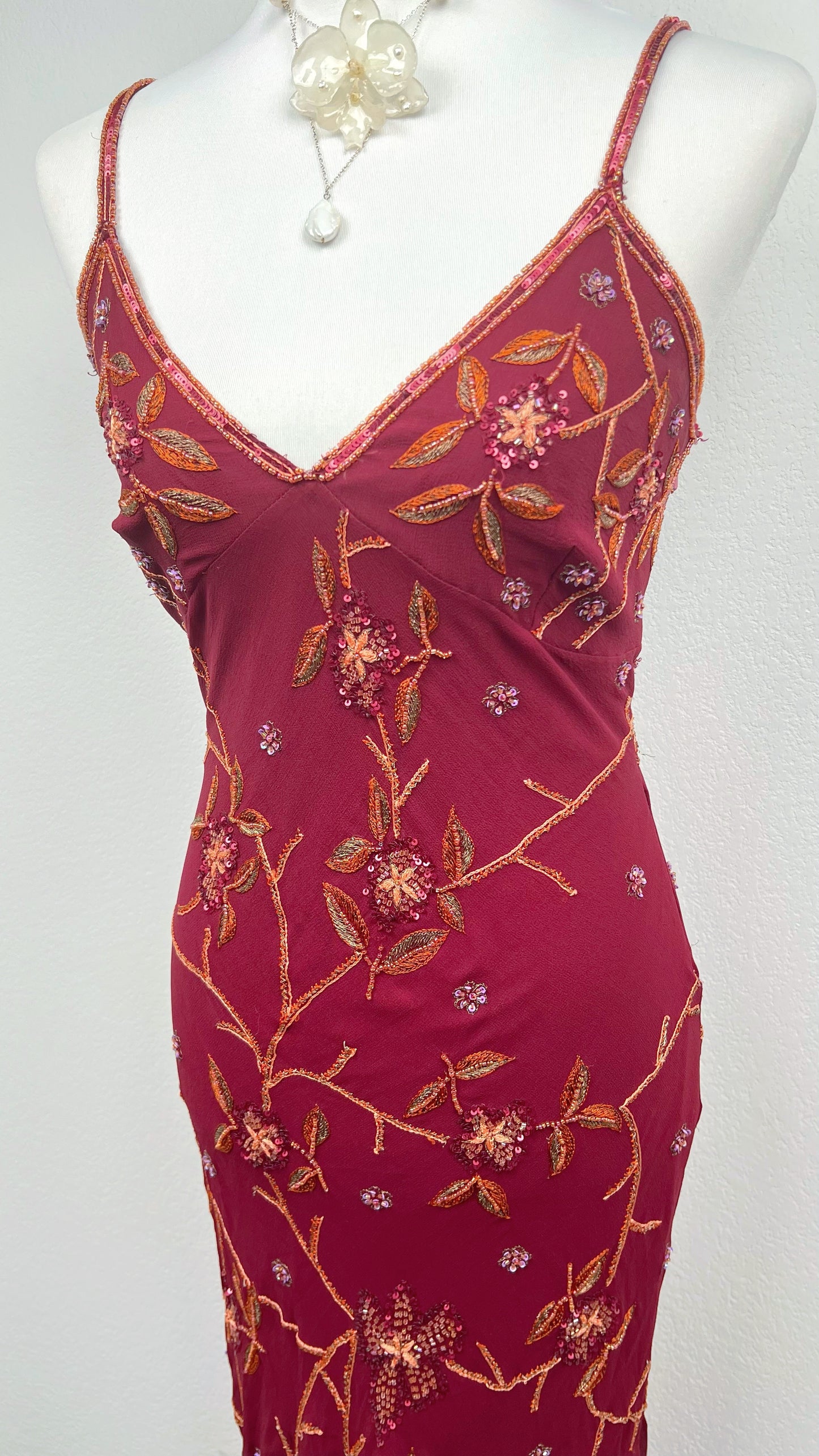 Crimson Bloom Dress