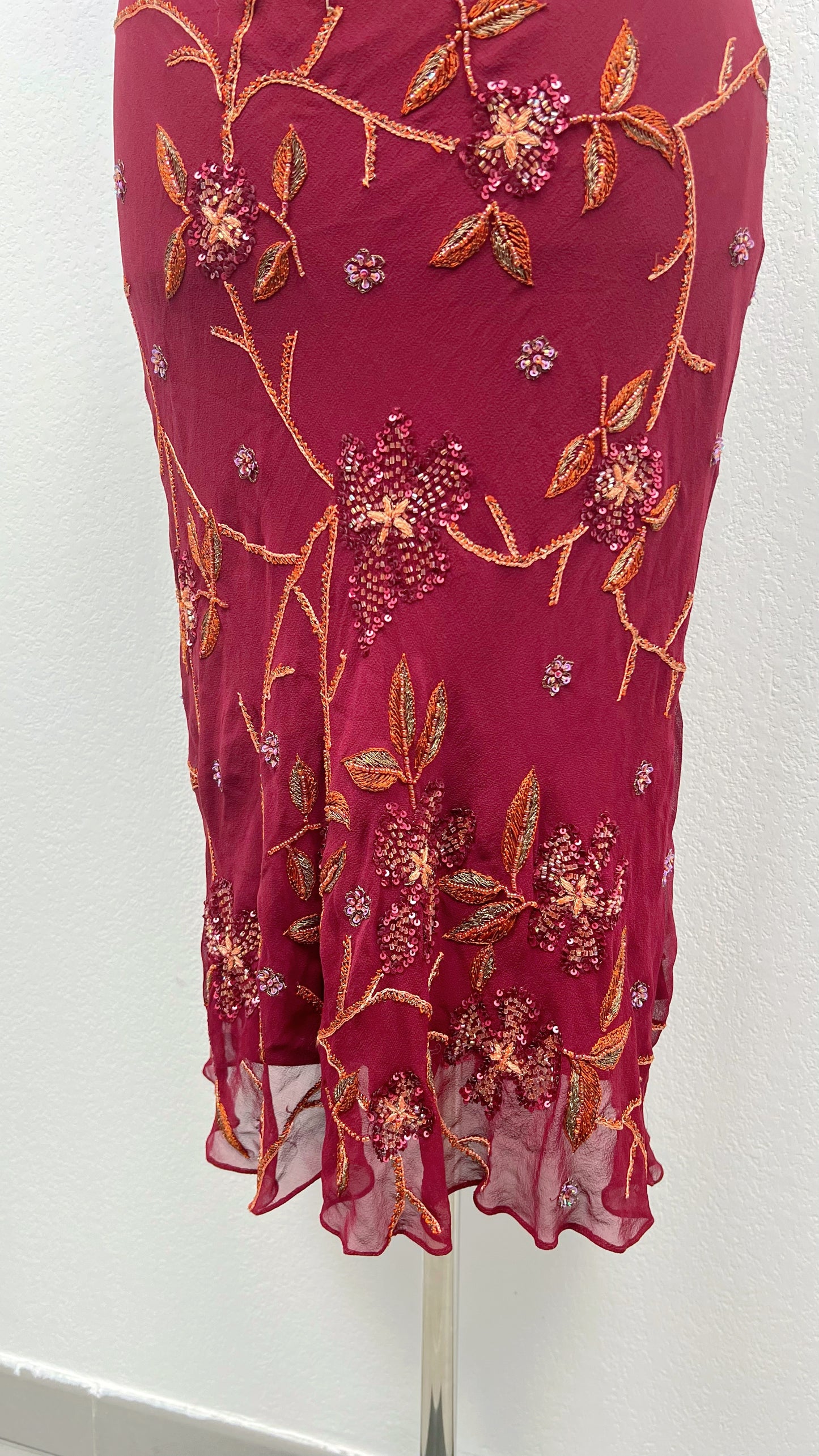 Crimson Bloom Dress