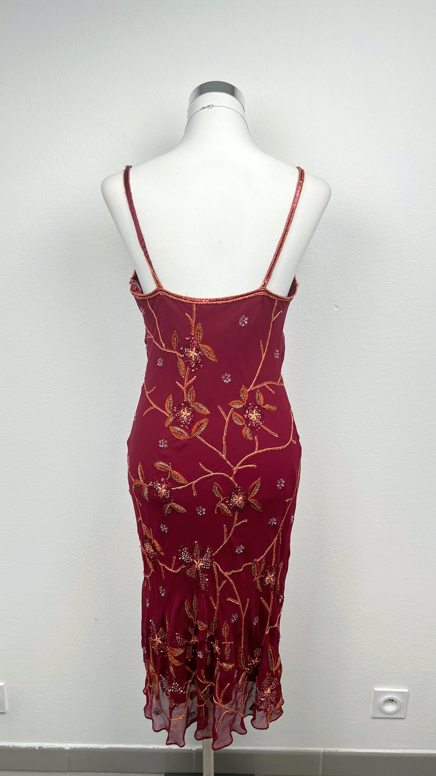 Crimson Bloom Dress