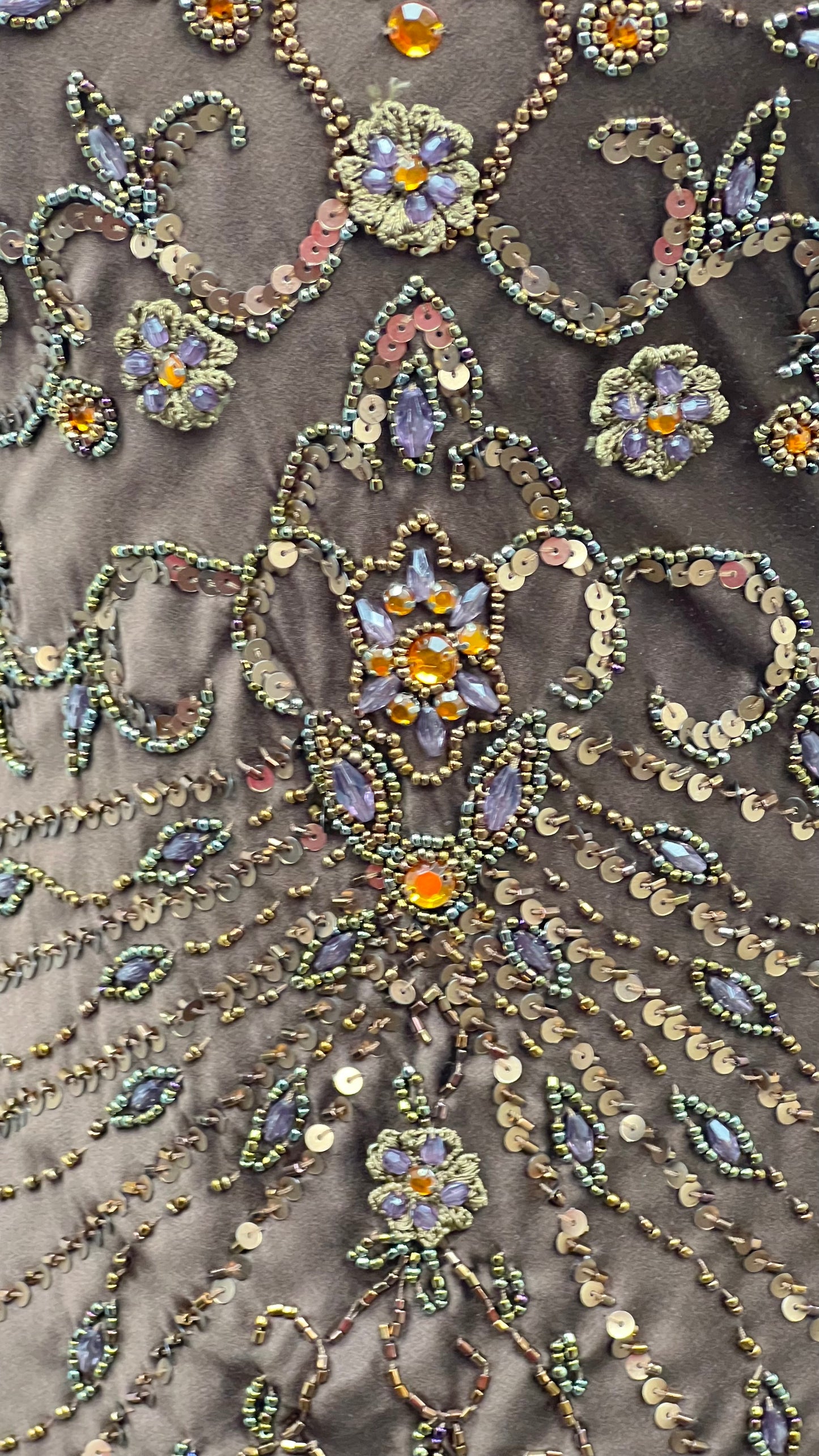 Golden Ember Silk Gown