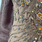 Golden Ember Silk Gown