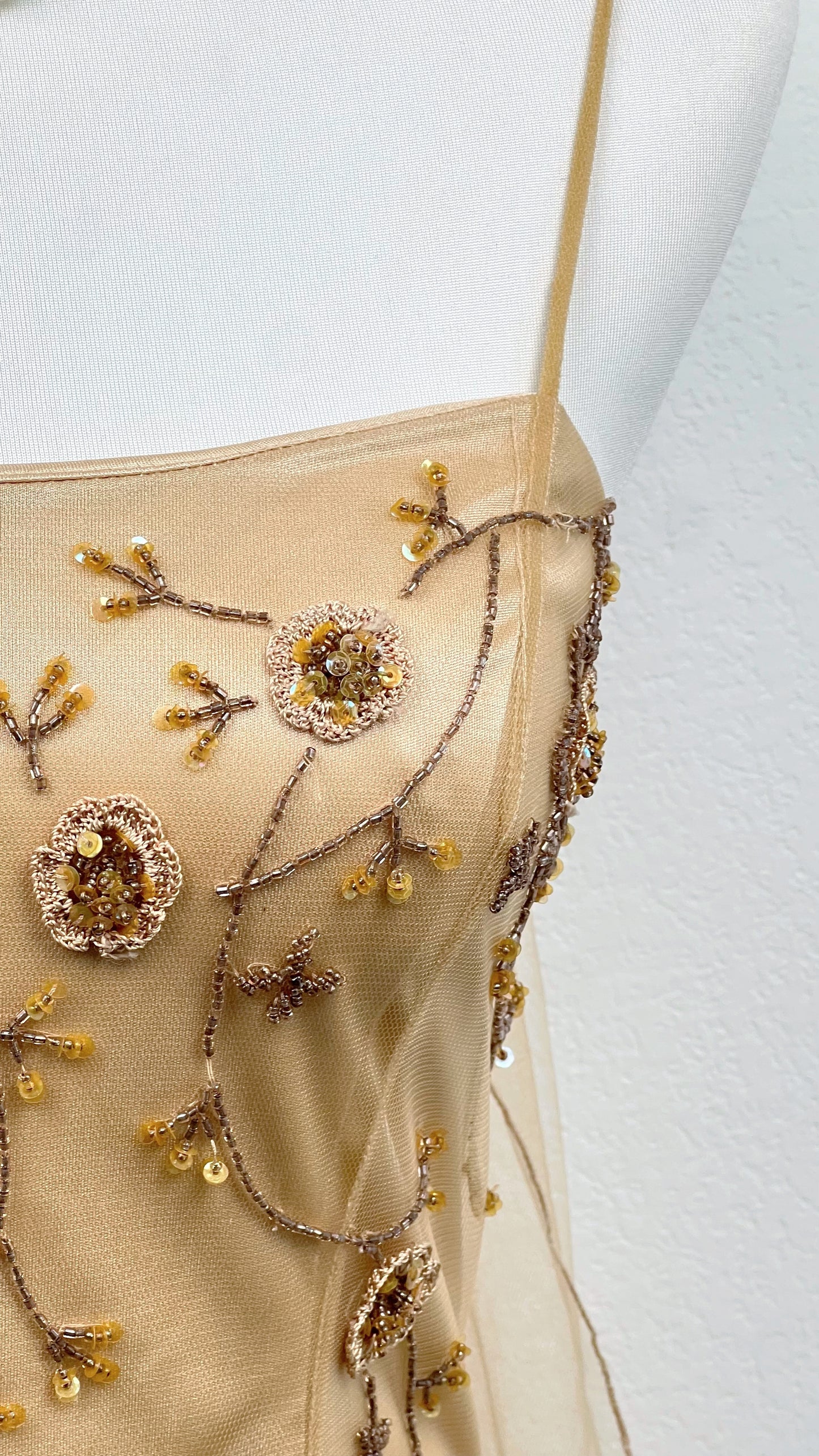 Golden Ivy Evening Gown