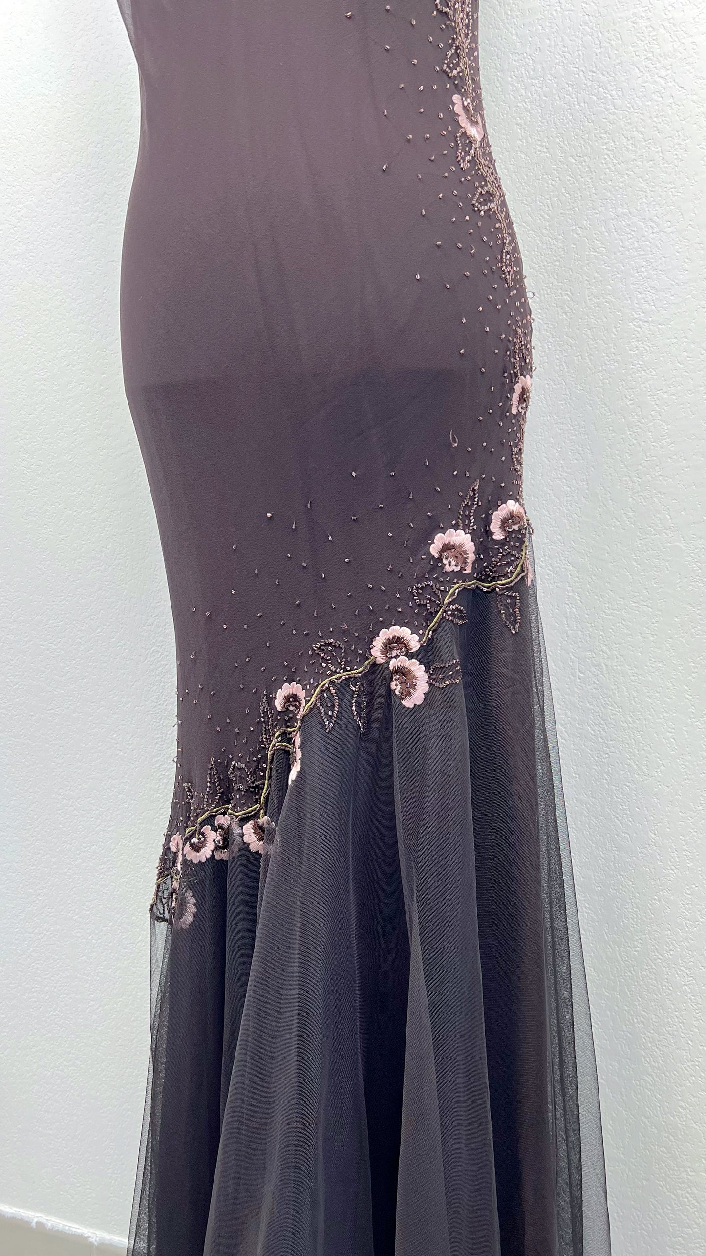 Midnight Blossom Gown