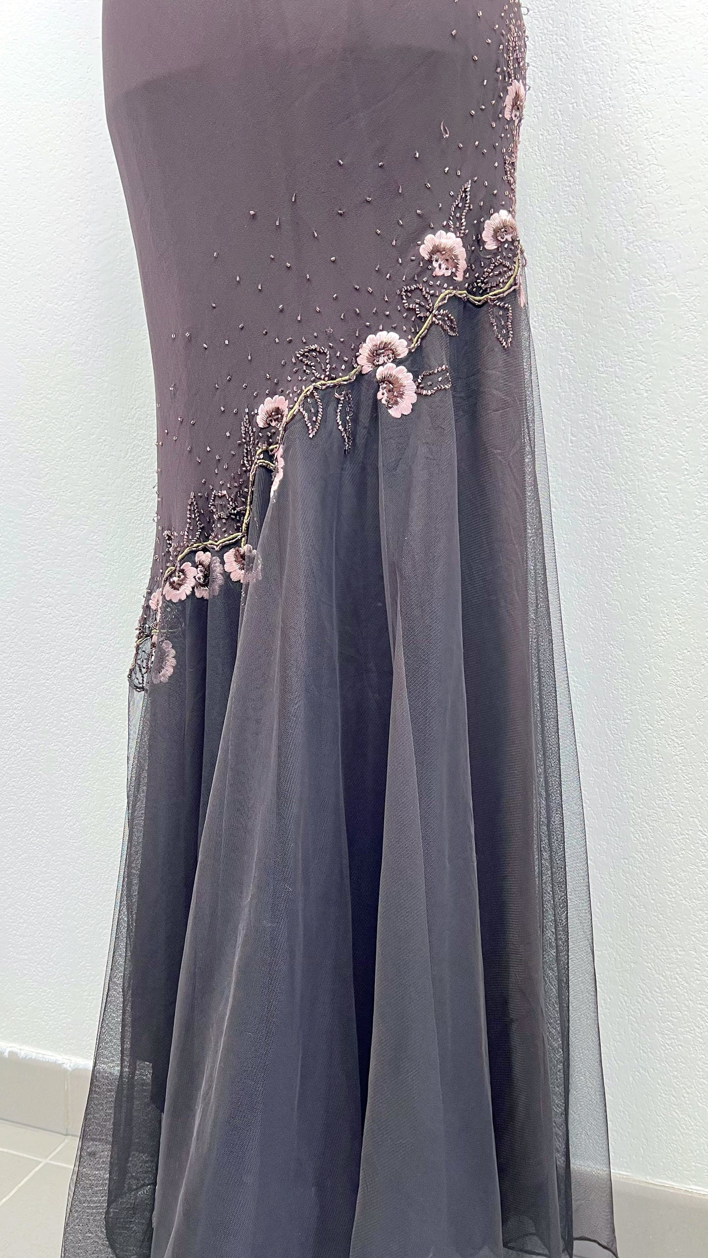 Midnight Blossom Gown