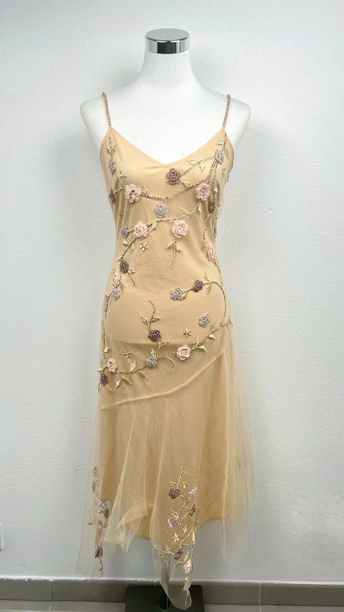 Golden Blossom Dress