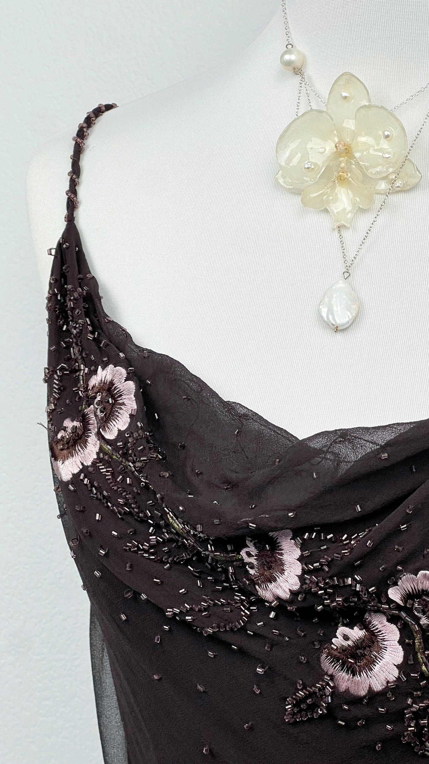 Midnight Blossom Gown