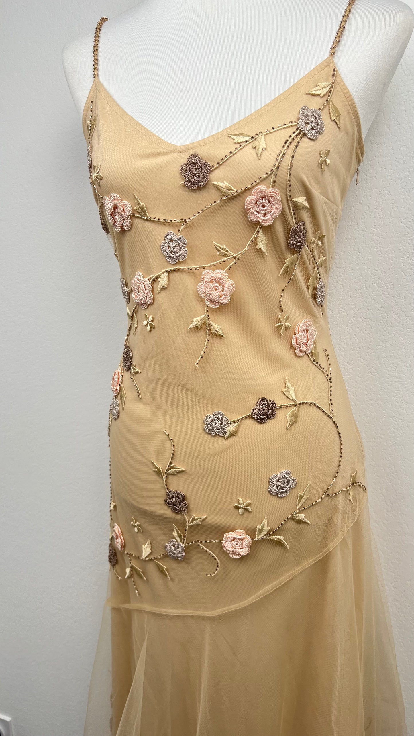 Golden Blossom Dress