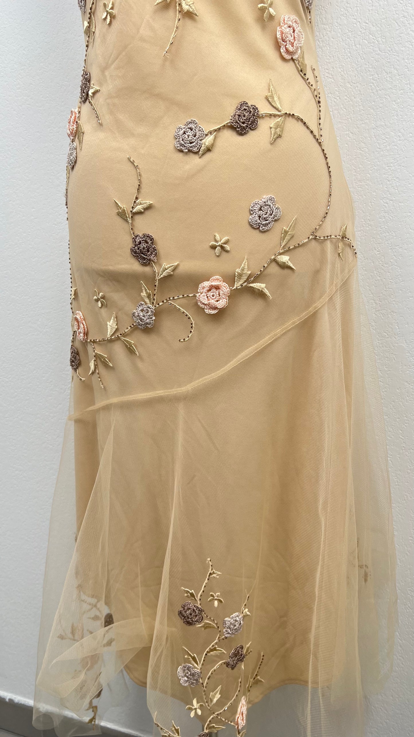 Golden Blossom Dress