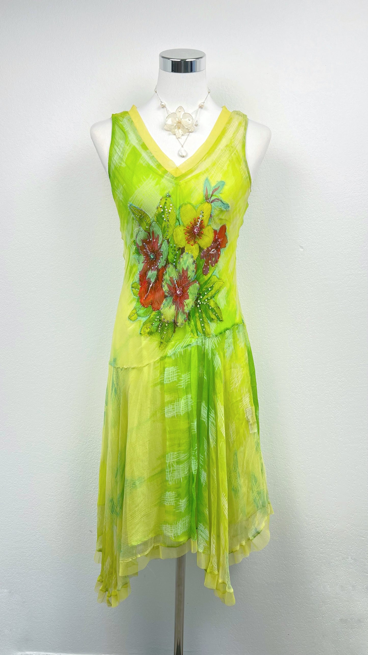 Derhy RARE Lime Garden Reverie