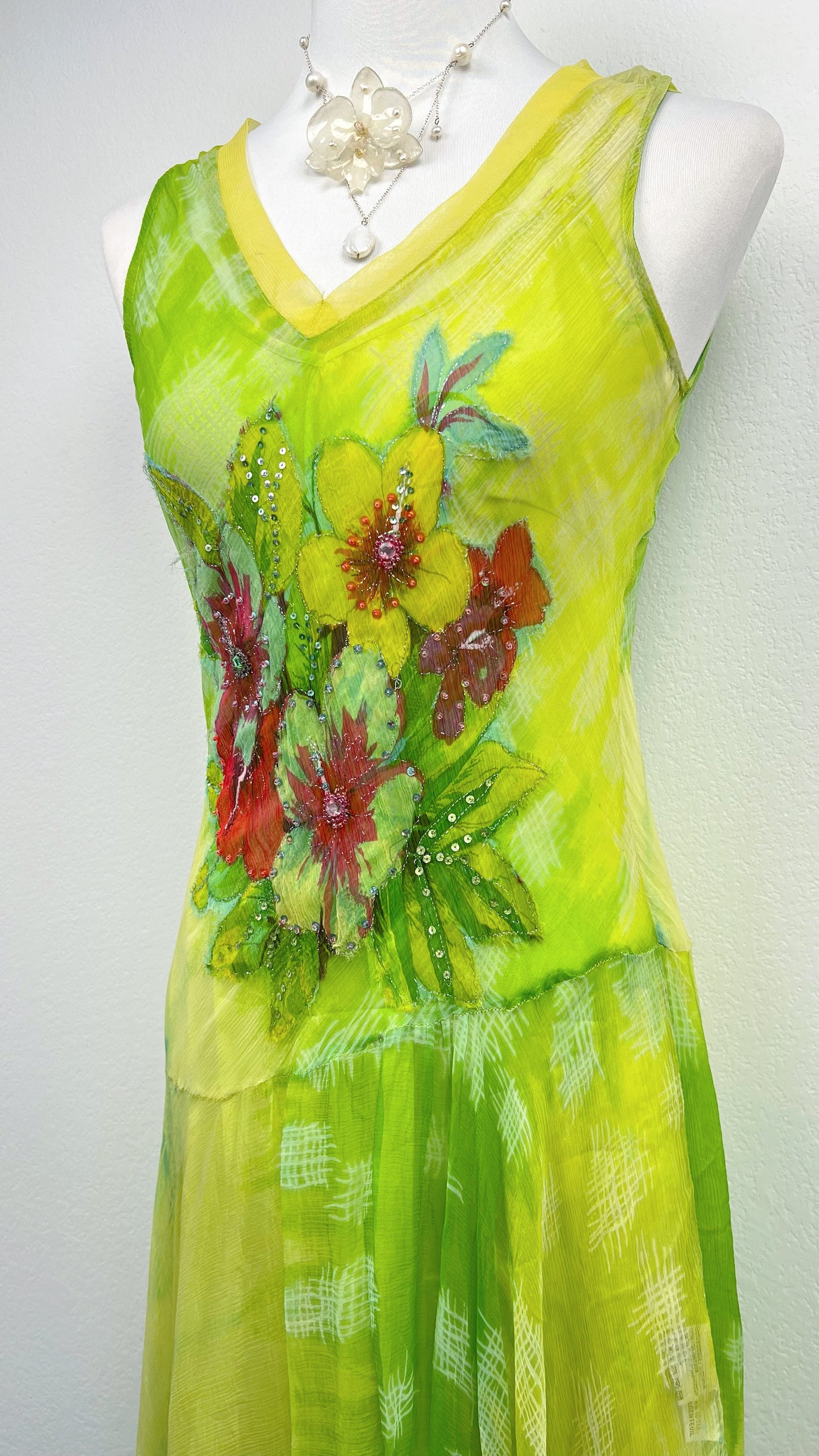 Derhy RARE Lime Garden Reverie