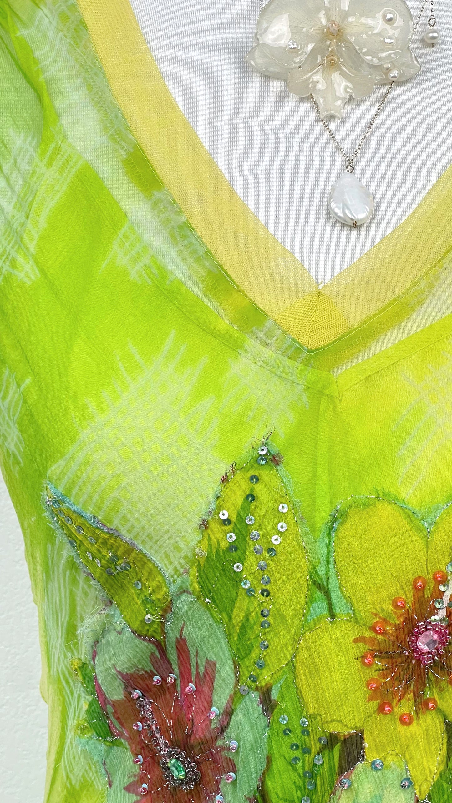 Derhy RARE Lime Garden Reverie