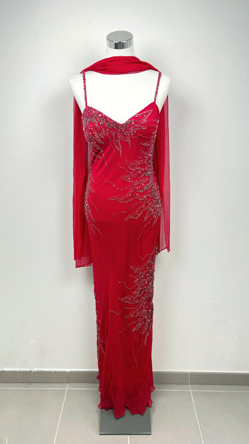 The Crimson Flame Gown