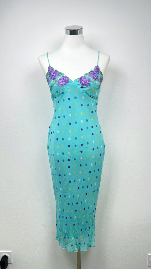 Aqua Blossom Derhy Dress