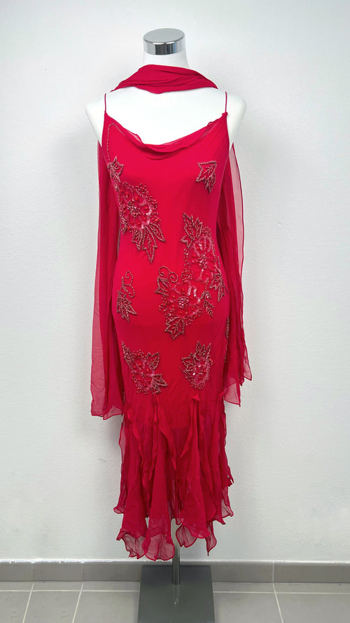 Crimson Rose Gown