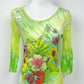 RARE Orchid Green Derhy Top