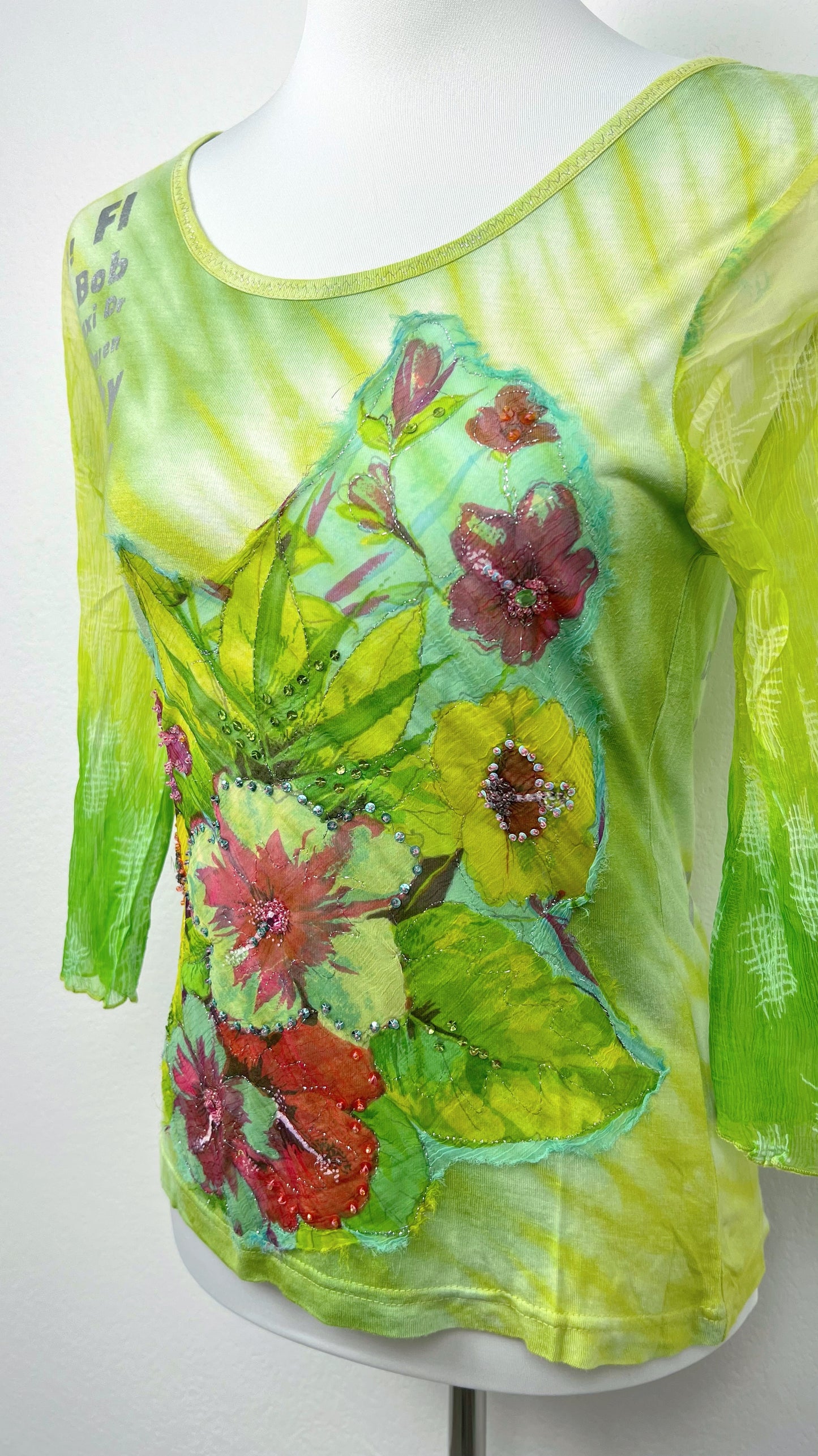 RARE Orchid Green Derhy Top