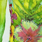 RARE Orchid Green Derhy Top