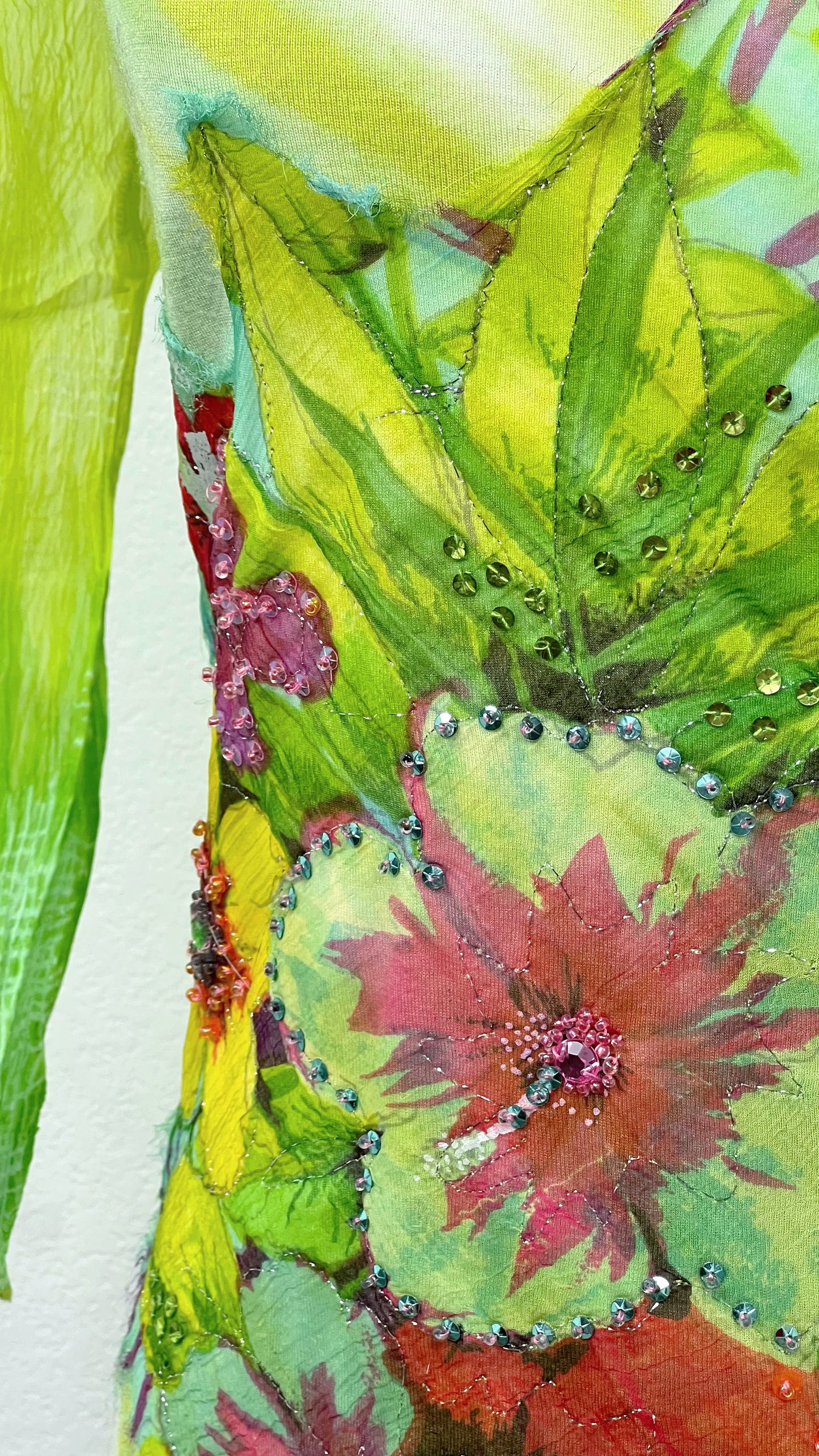 RARE Orchid Green Derhy Top