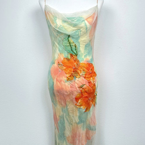 Peach Blossom Derhy Dress