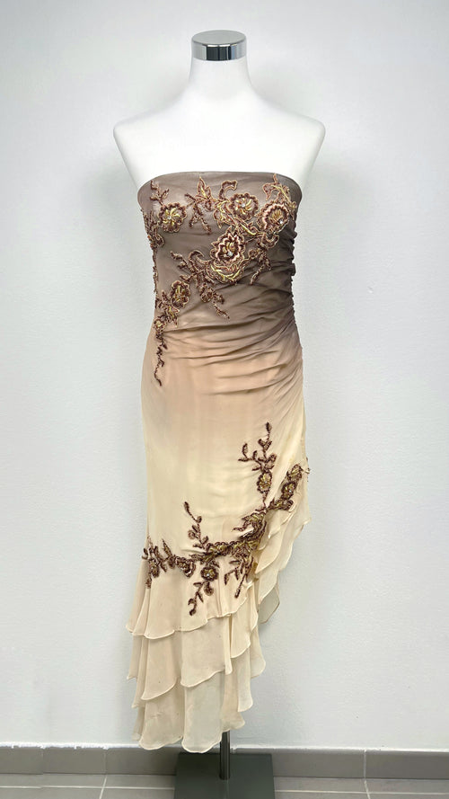 Mocha Bloom Gown