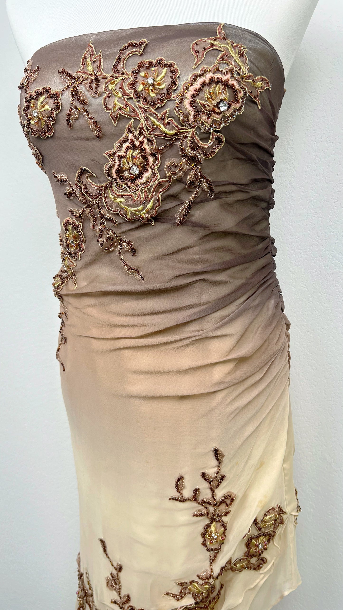 Mocha Bloom Gown