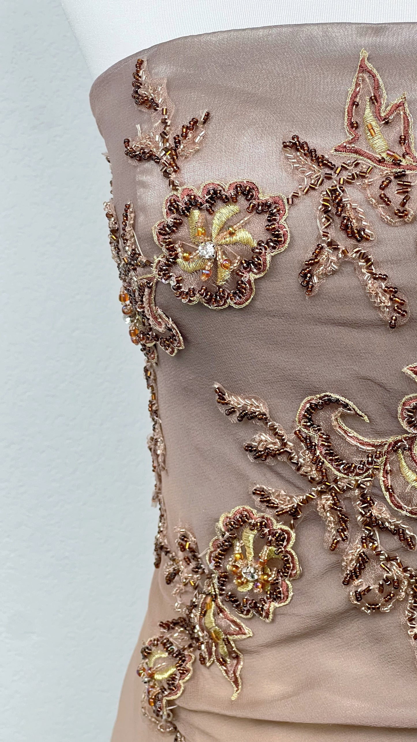 Mocha Bloom Gown