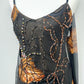 Golden Eclipse Silk Dress