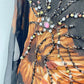 Golden Eclipse Silk Dress