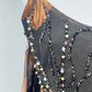 Golden Eclipse Silk Dress