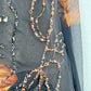 Golden Eclipse Silk Dress
