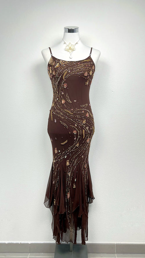 The Golden Dusk Nymph Dress