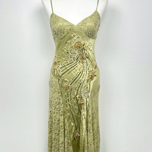Silk Golden Ivy Dress