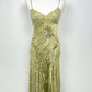 Silk Golden Ivy Dress
