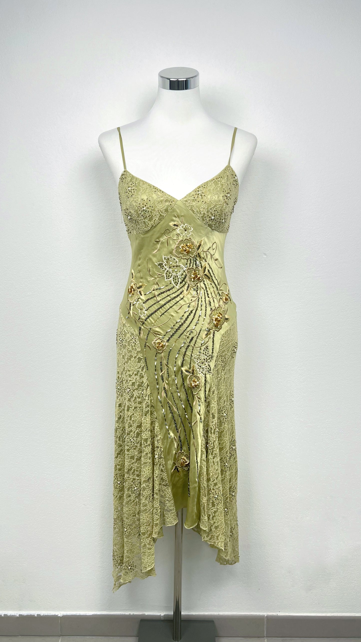 Silk Golden Ivy Dress